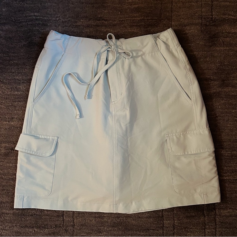 Jockey skort & 6 pockets! Zip, double hook elastic waist Size S . Light blue🩵